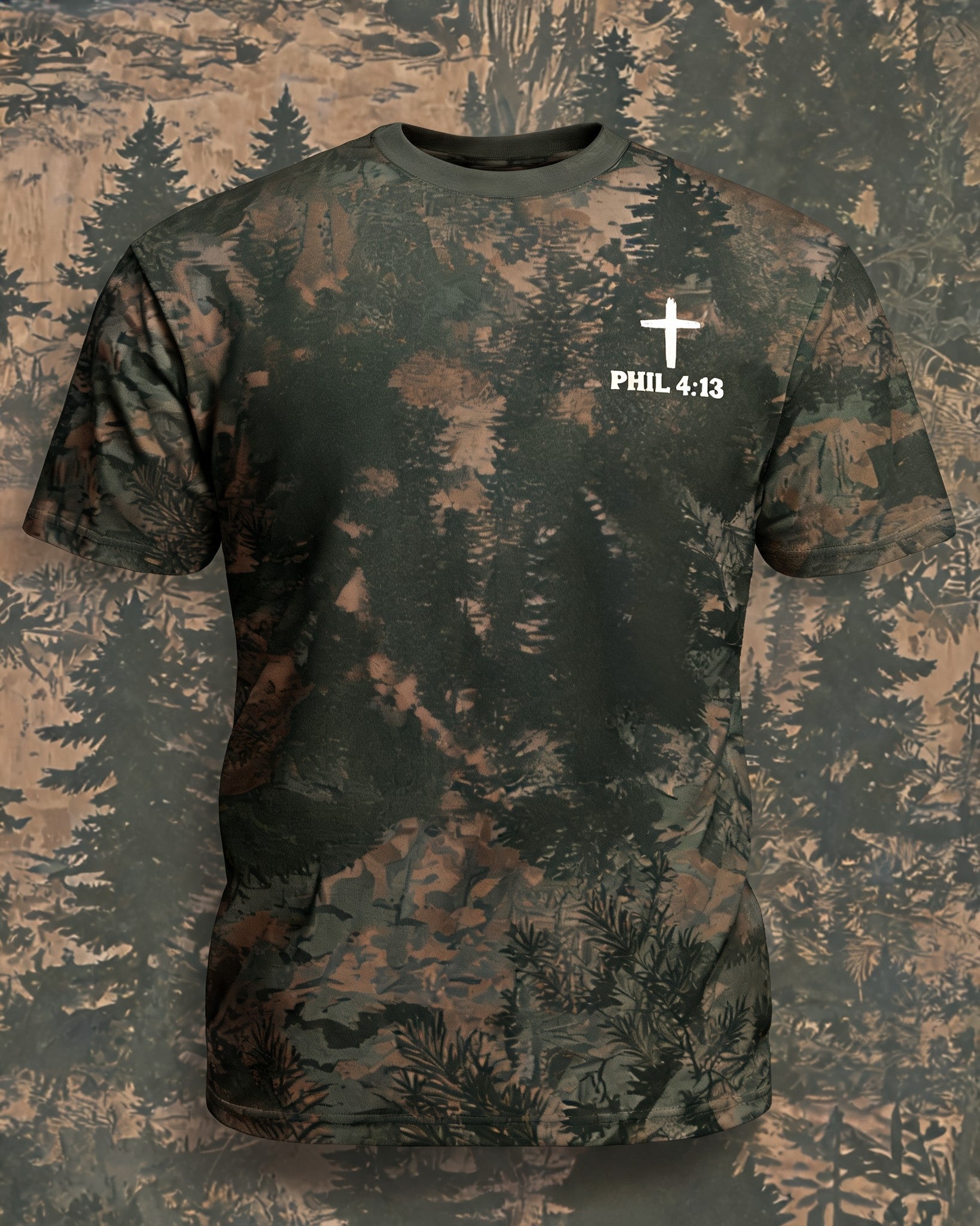 Christian Hunting Shirt - Hunting In My Veins Jesus In My Heart Refresh Short Sleeve AOP T-shirt