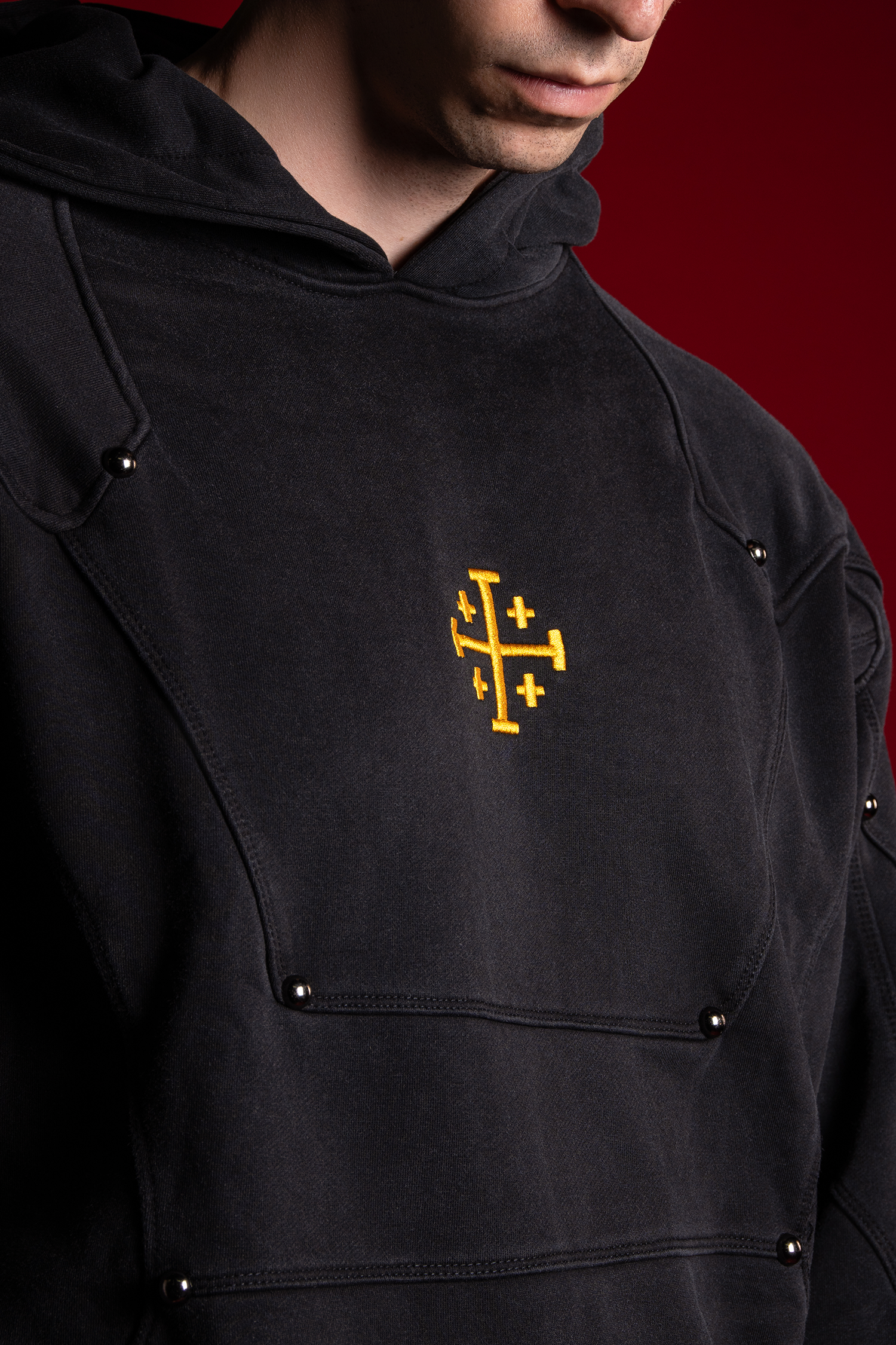 Jerusalem Cross Armor Hoodie