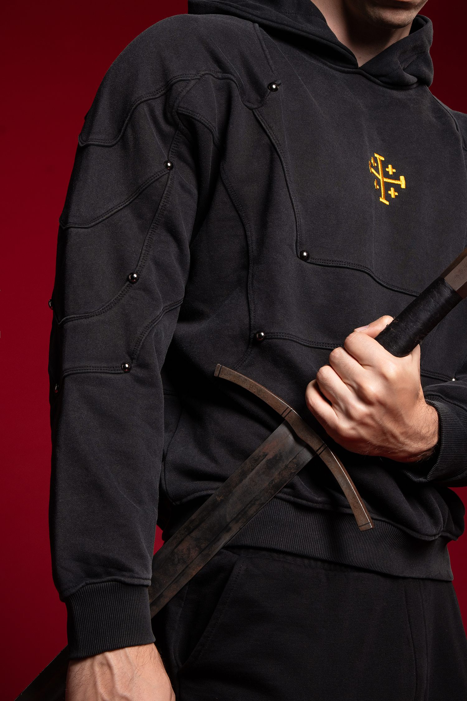 Jerusalem Cross Armor Hoodie