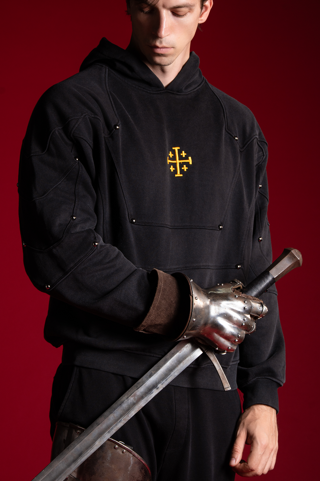 Jerusalem Cross Armor Hoodie