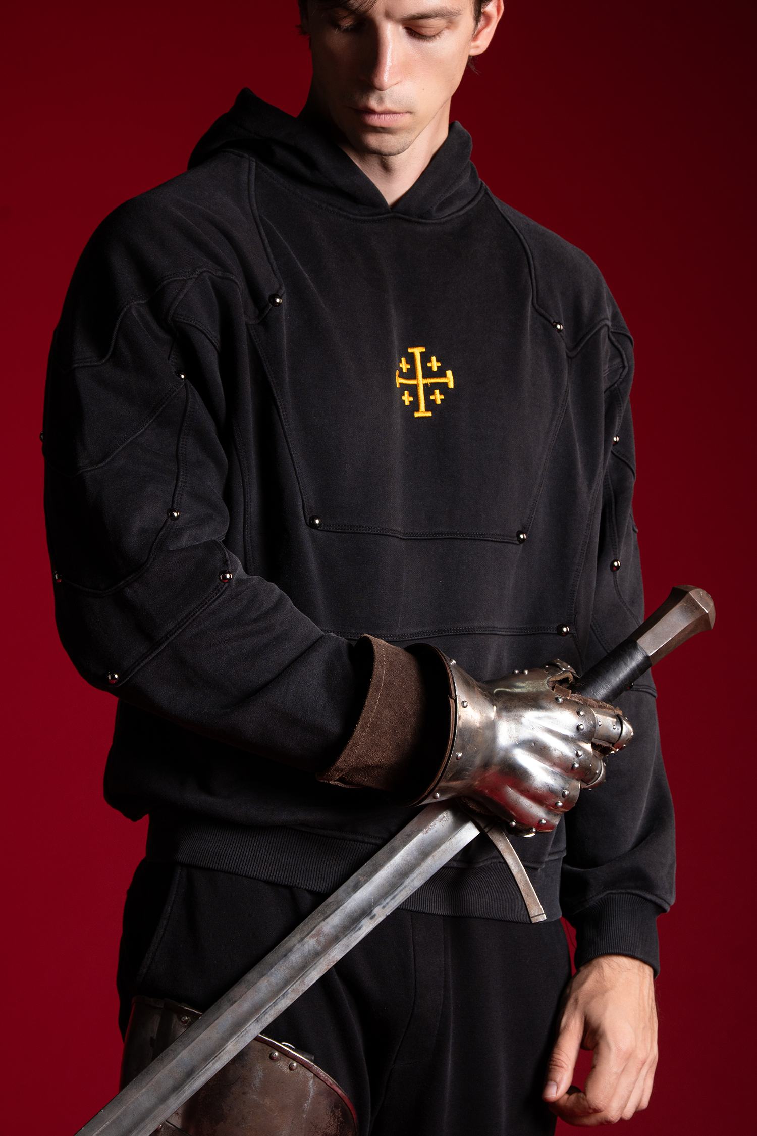 Jerusalem Cross Armor Hoodie