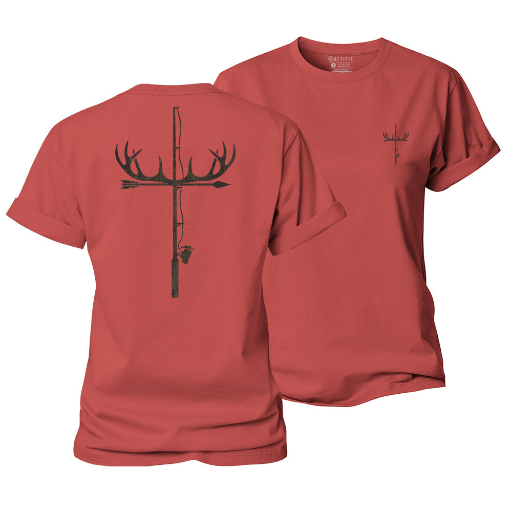 Antler Fishing Rod Women's Cotton T-Shirt