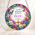 Acrylic Jigsaw Puzzle Suncatcher - Corinthians 14:16