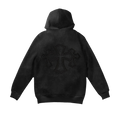 Cross 3D Embroidery Zip Up Hoodie