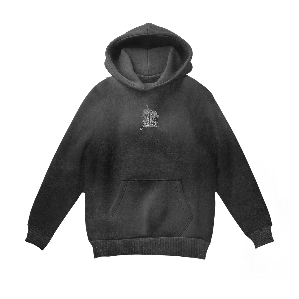 Crusader Cross Hoodie - Acid Wash