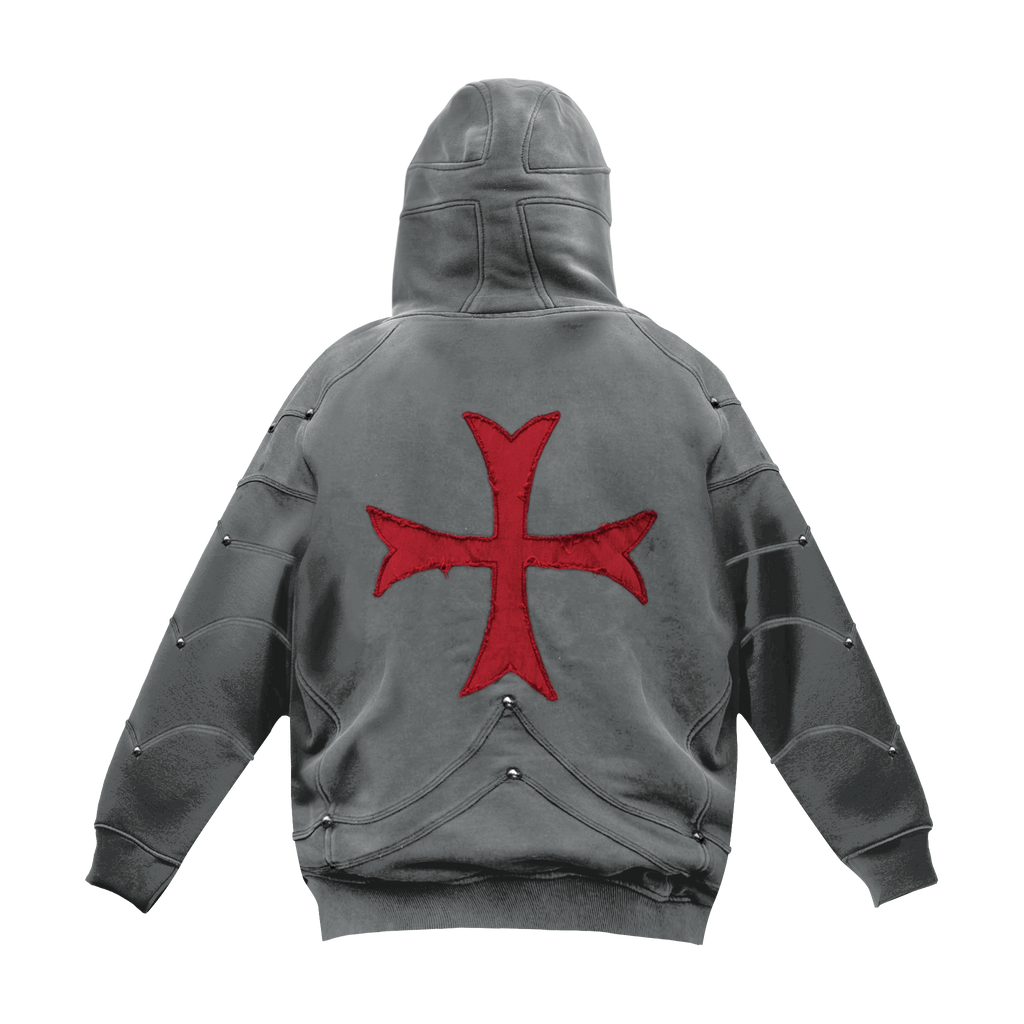 Crusader Armor Hoodie - Gray