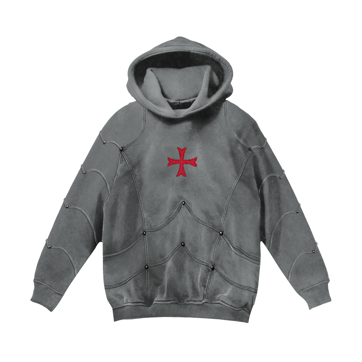 Crusader Armor Hoodie - Gray