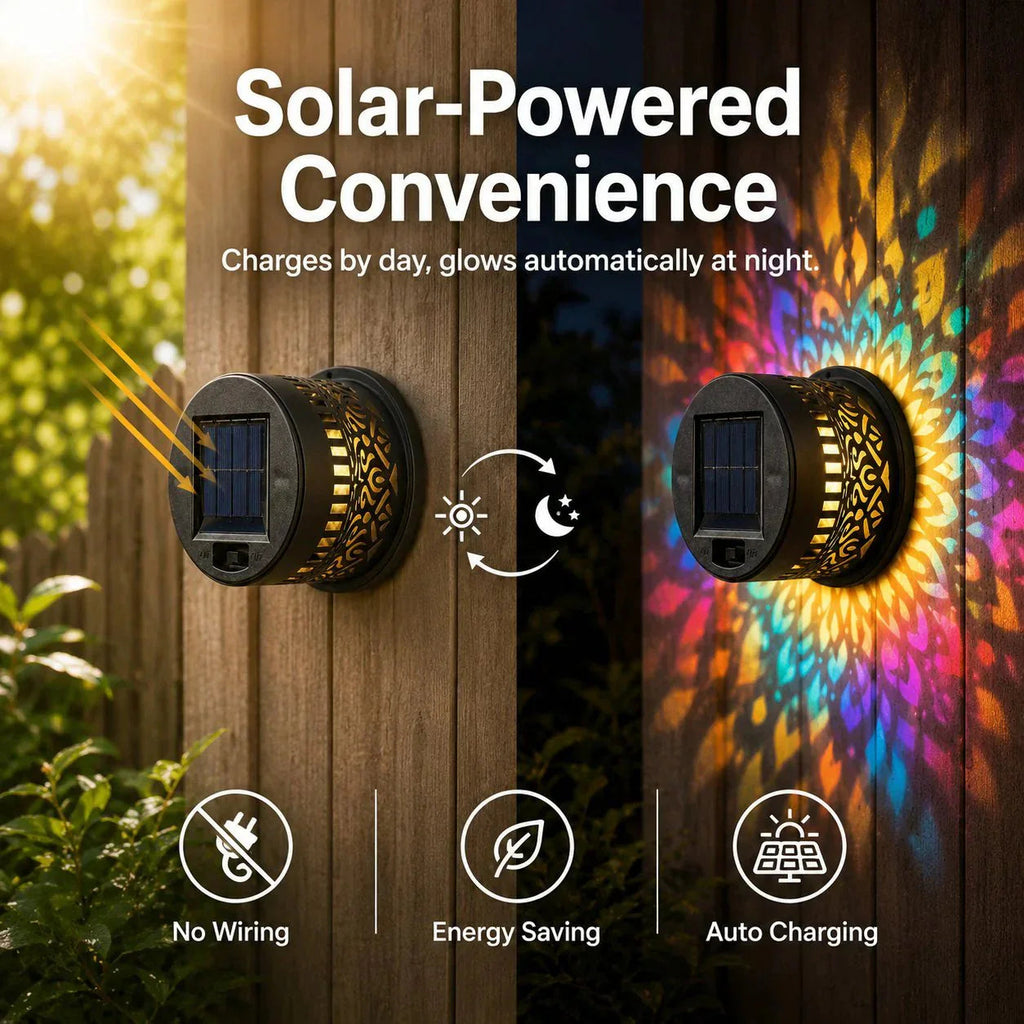 💡💓Surprise Price: Only £7.99!!🔥Solar-Powered Mandala Projector Light🎁🏠
