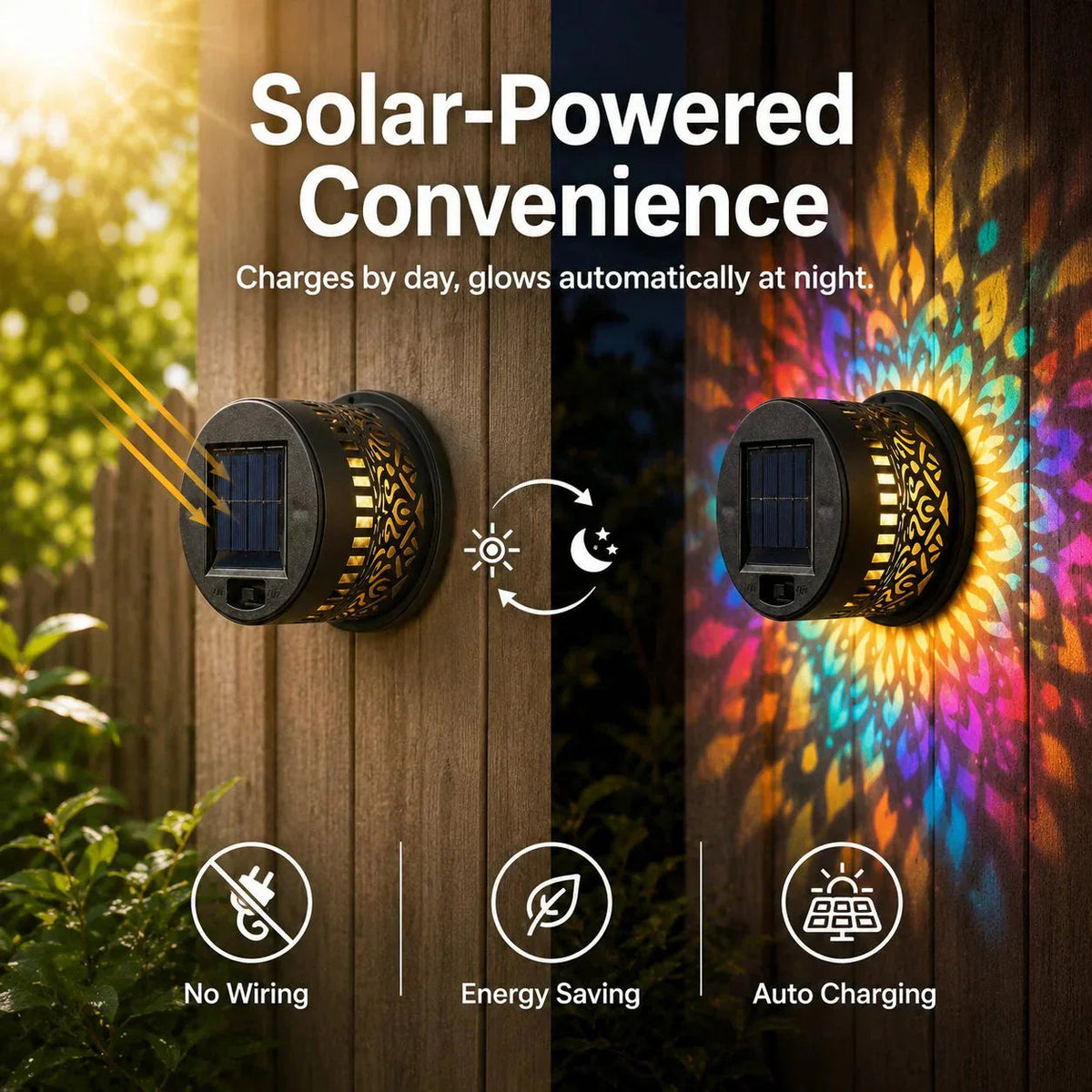 🏵️💓Surprise Price: Only £7.99!!🔥Solar-Powered Mandala Projector Light🎁🏠