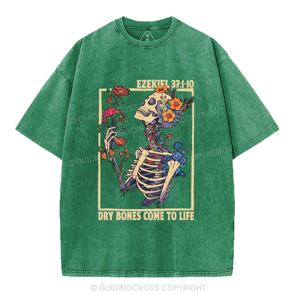 Dry Bones Come To Life Christian Washed T-Shirt