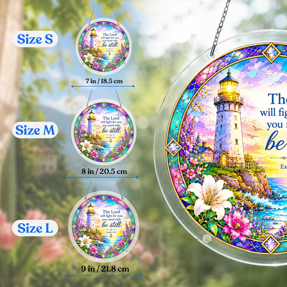 Acrylic Jigsaw Puzzle Suncatcher - Exodus 14:14