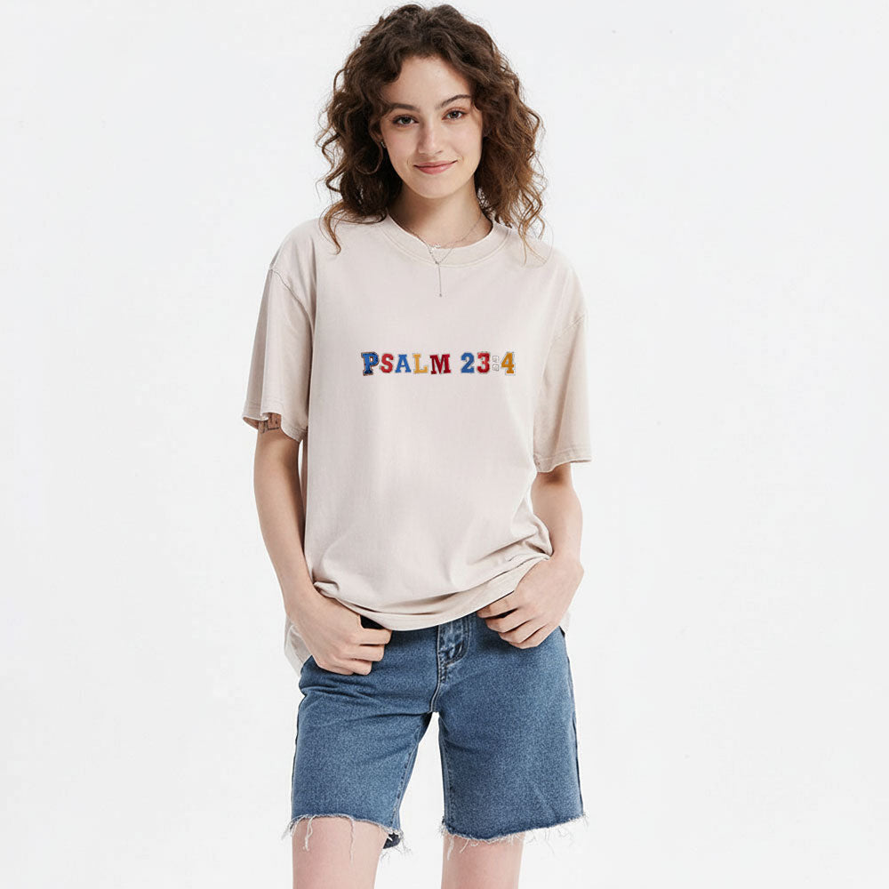 Fear No Evil Christian Washed T-Shirt