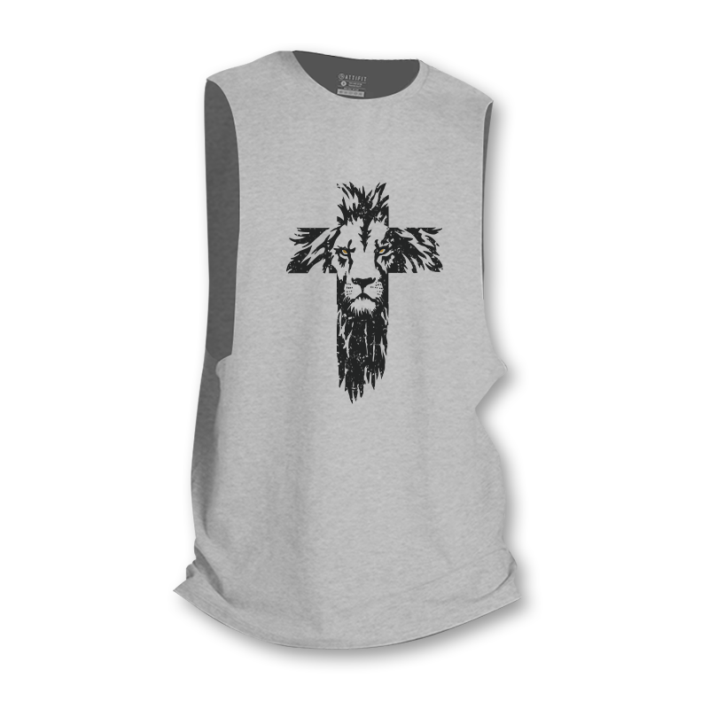 Lion Cross Graphic Tank Top