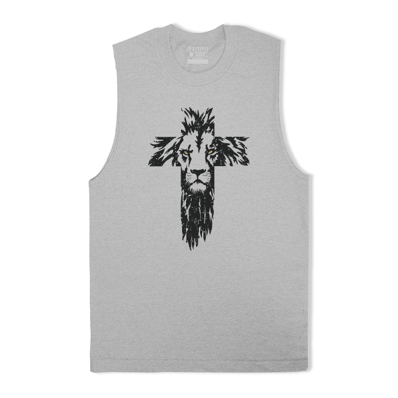 Lion Cross Graphic Tank Top