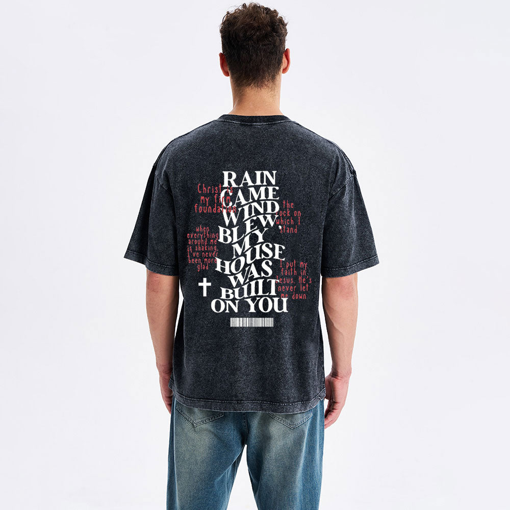 I Put My Faith In Jesus Christian Washed T-Shirt