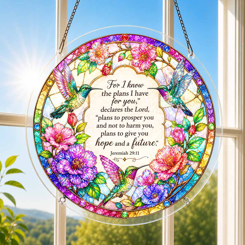 Acrylic Jigsaw Puzzle Suncatcher - Jerimiah 29:11