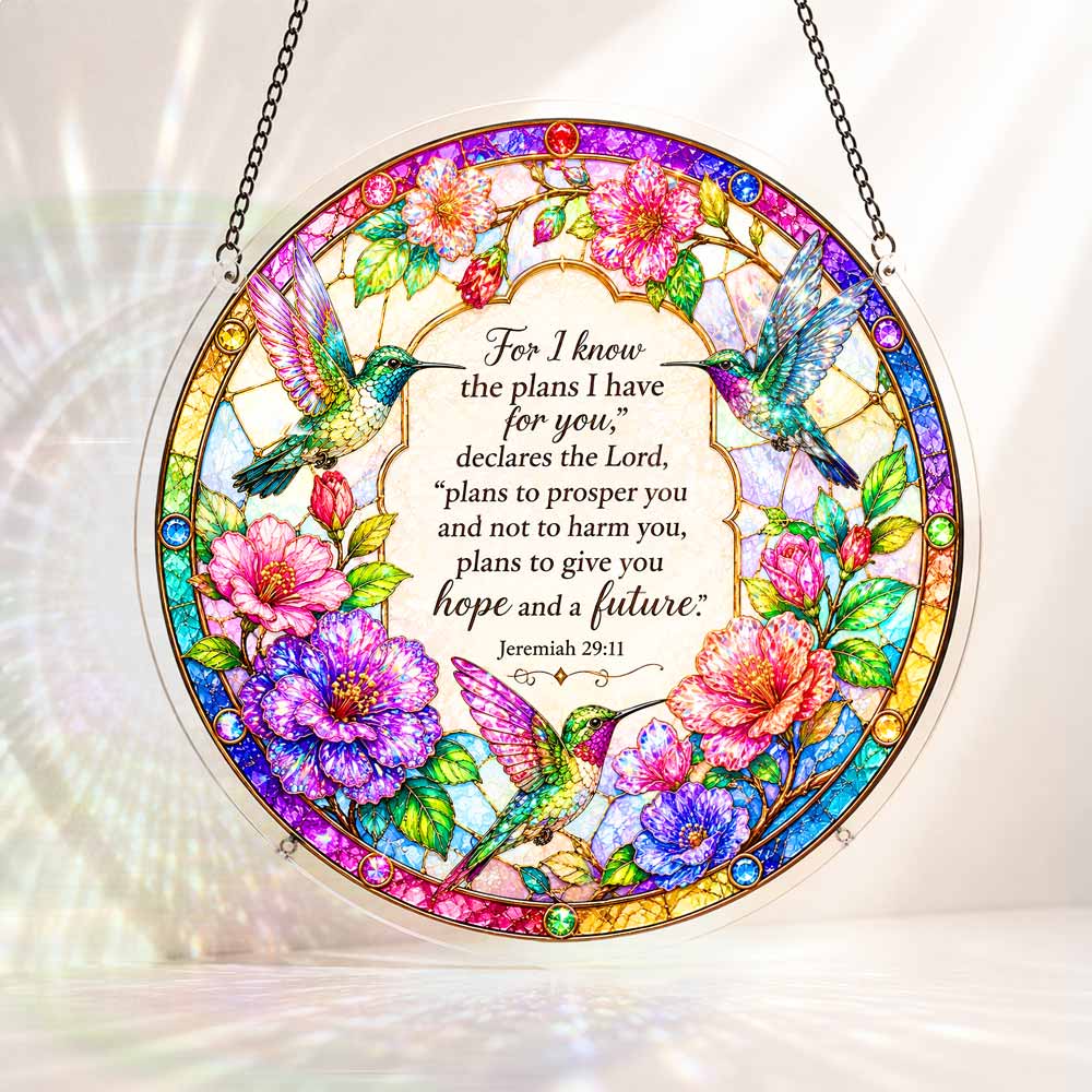 Acrylic Jigsaw Puzzle Suncatcher - Jerimiah 29:11