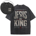 Jesus Is King Christian Washed T-Shirt