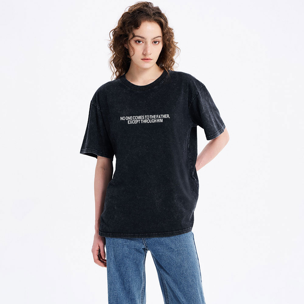 Jesus The One Way Christian Washed T-Shirt