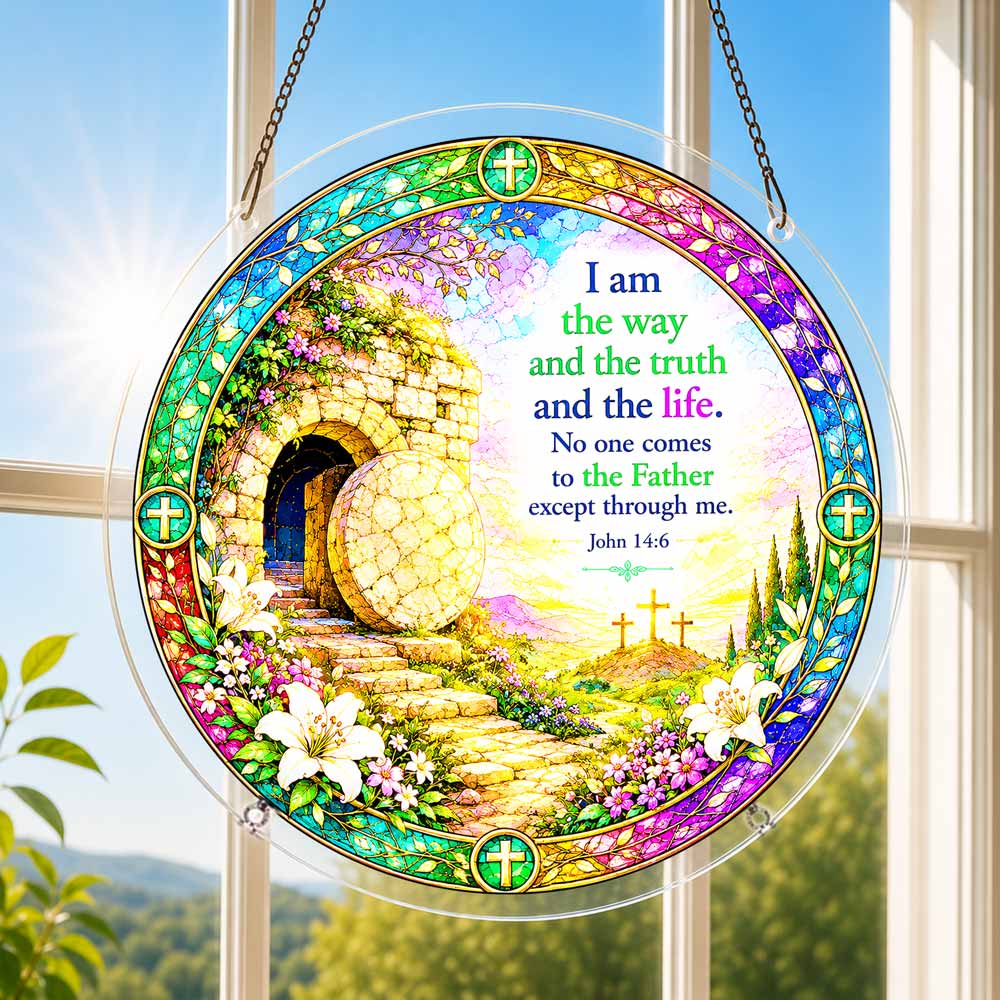 Acrylic Jigsaw Puzzle Suncatcher - John 14-6