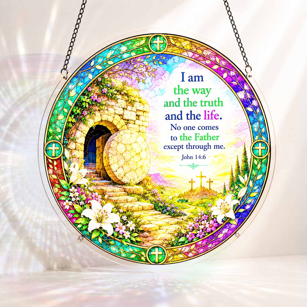 Acrylic Jigsaw Puzzle Suncatcher - John 14-6