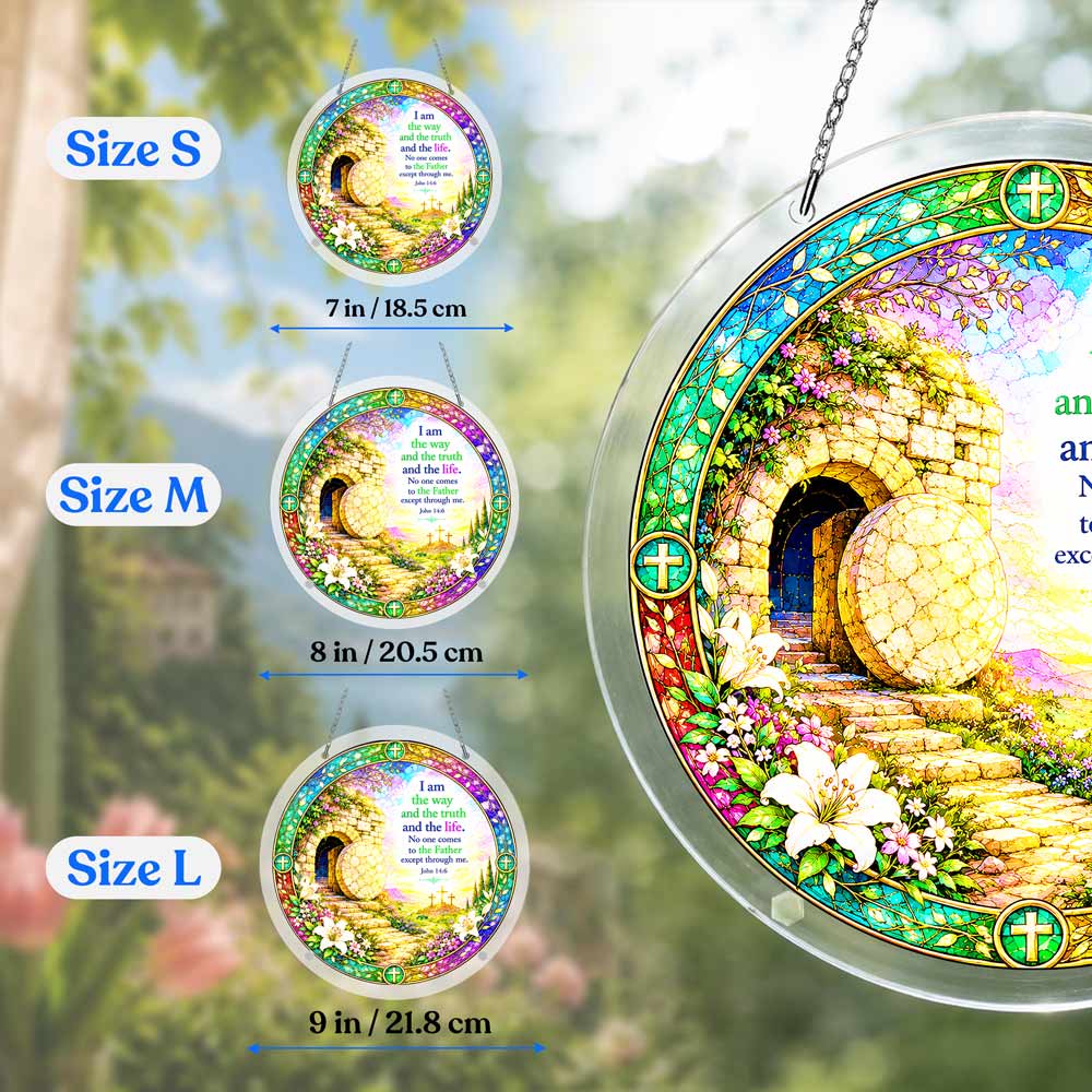 Acrylic Jigsaw Puzzle Suncatcher - John 14-6