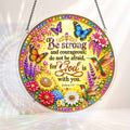 Acrylic Jigsaw Puzzle Suncatcher - Joshua 1:9