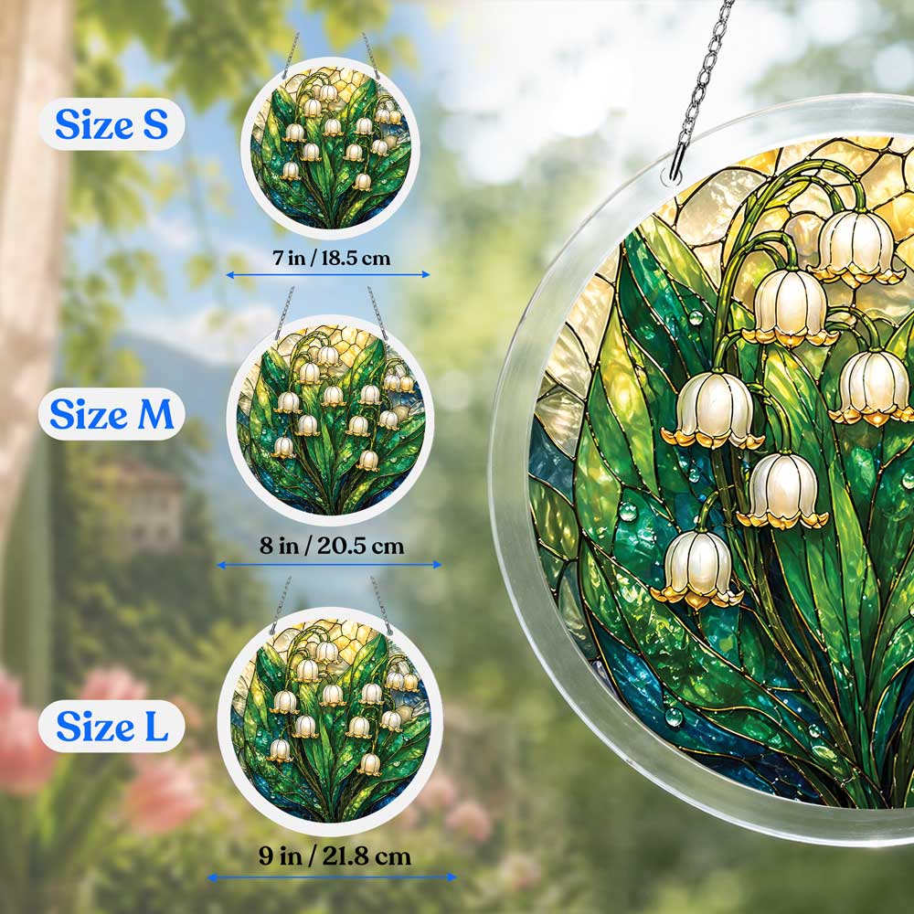 Acrylic Jigsaw Puzzle Suncatcher - Lily Bells