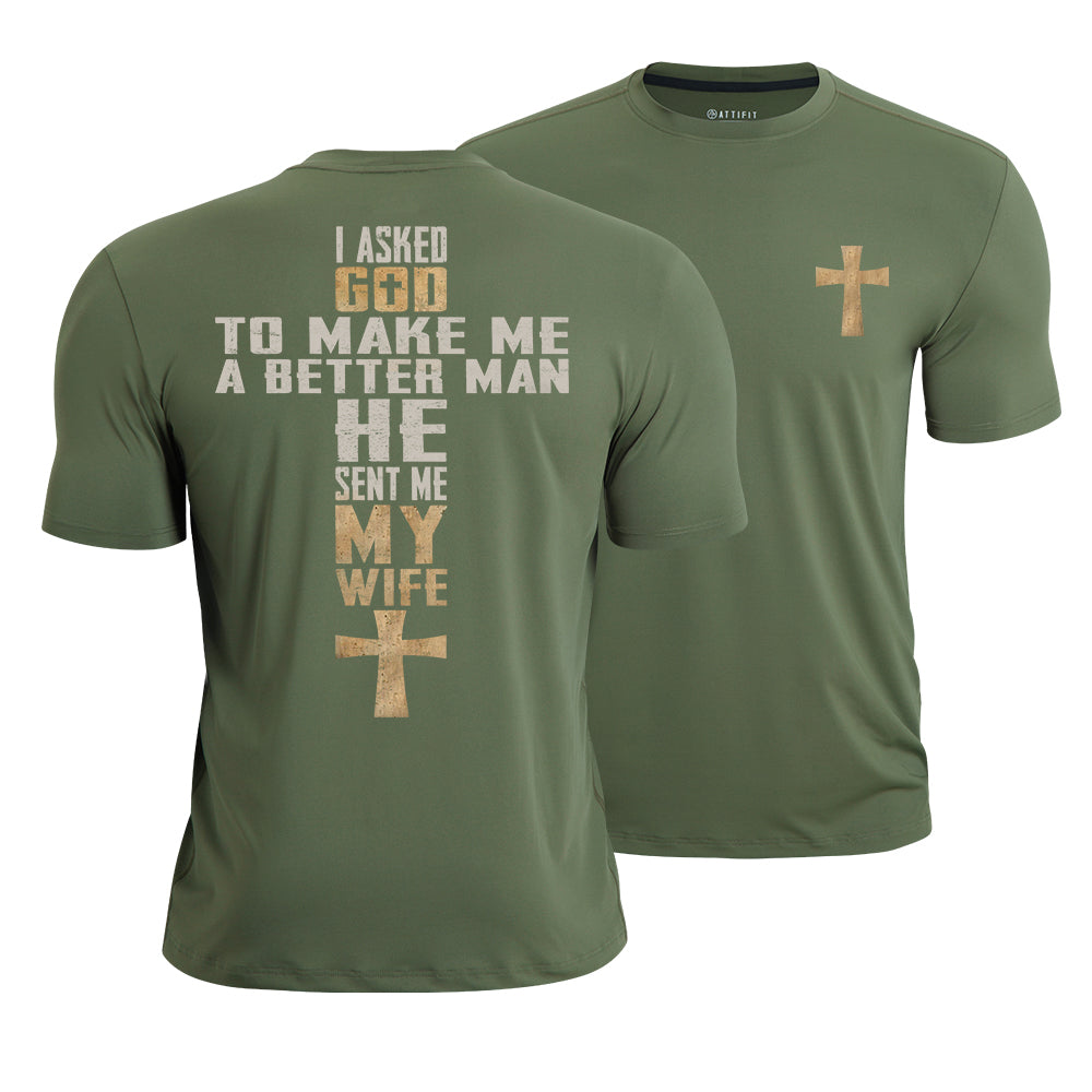 God Sent Me My Wife Quick-Dry T-Shirt