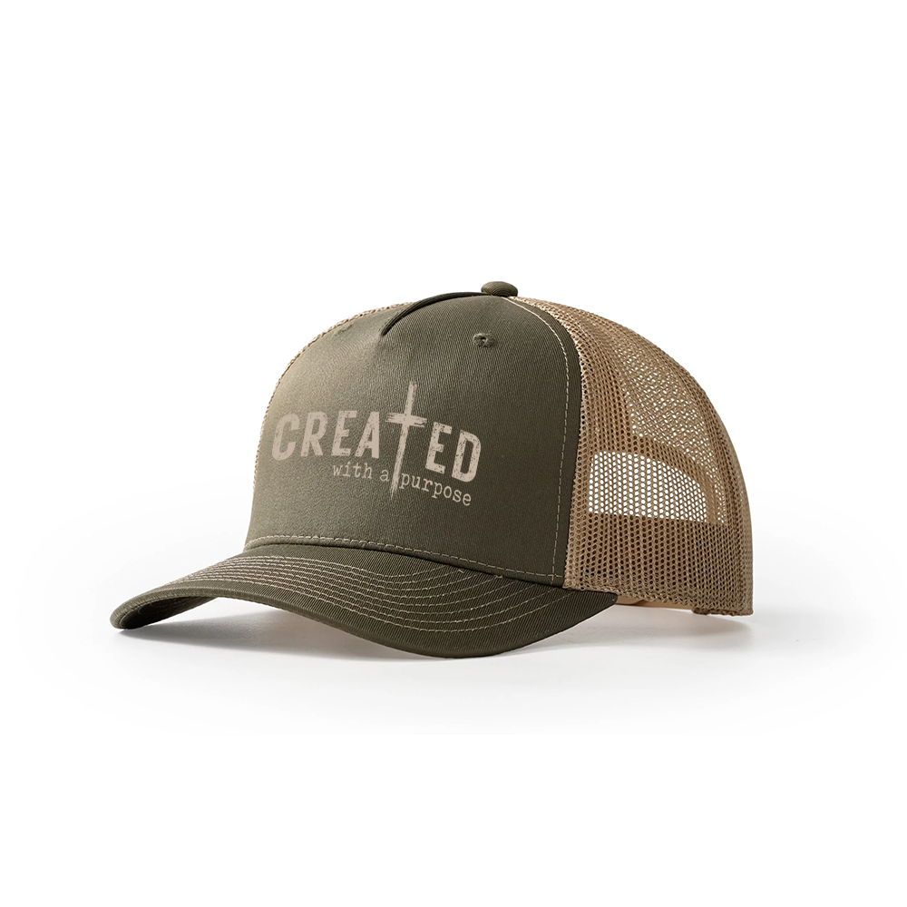 Created with A Purpose Trucker Hat