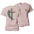 Wave Cross Women's Cotton T-Shirt