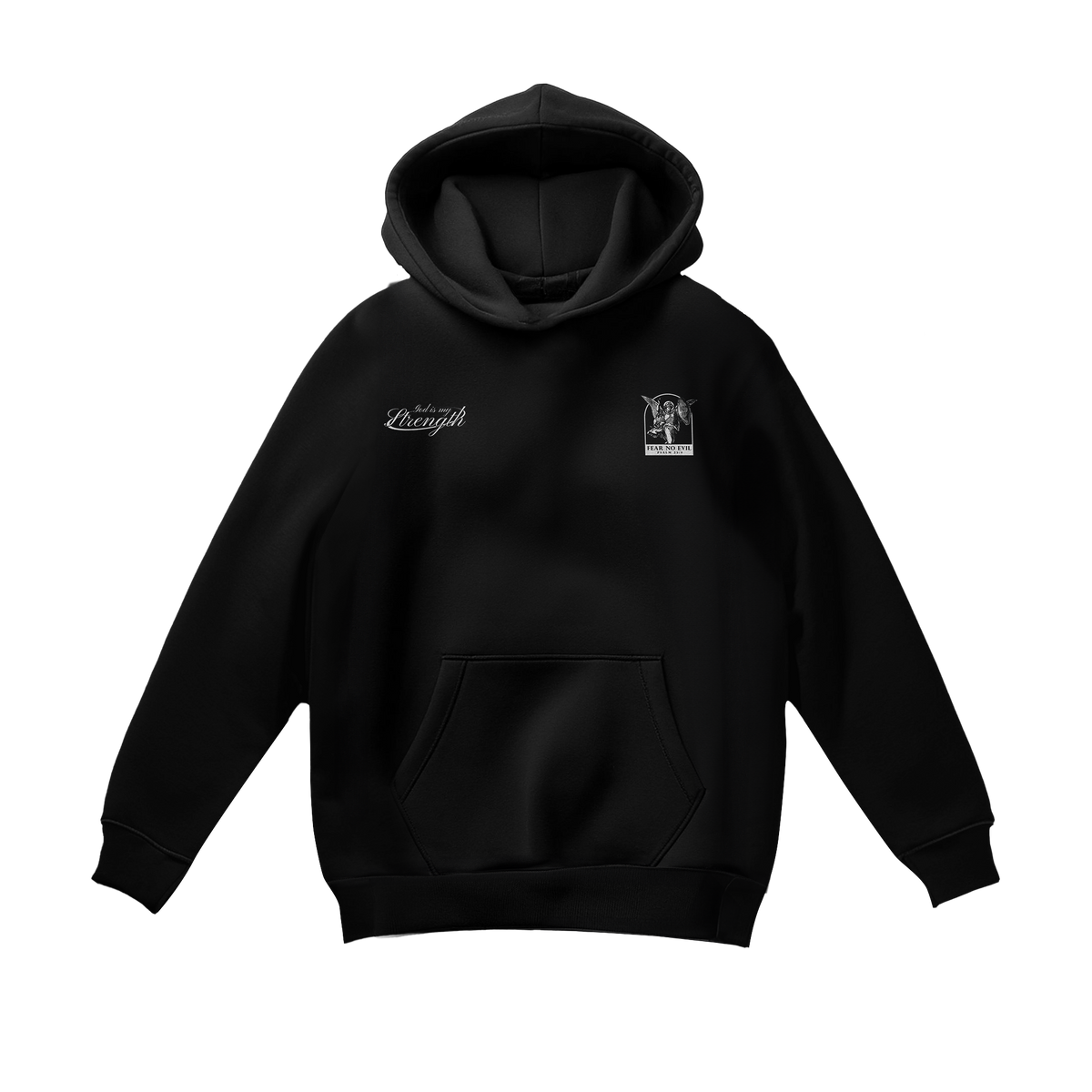 Fear No Evil Embroidery Hoodie