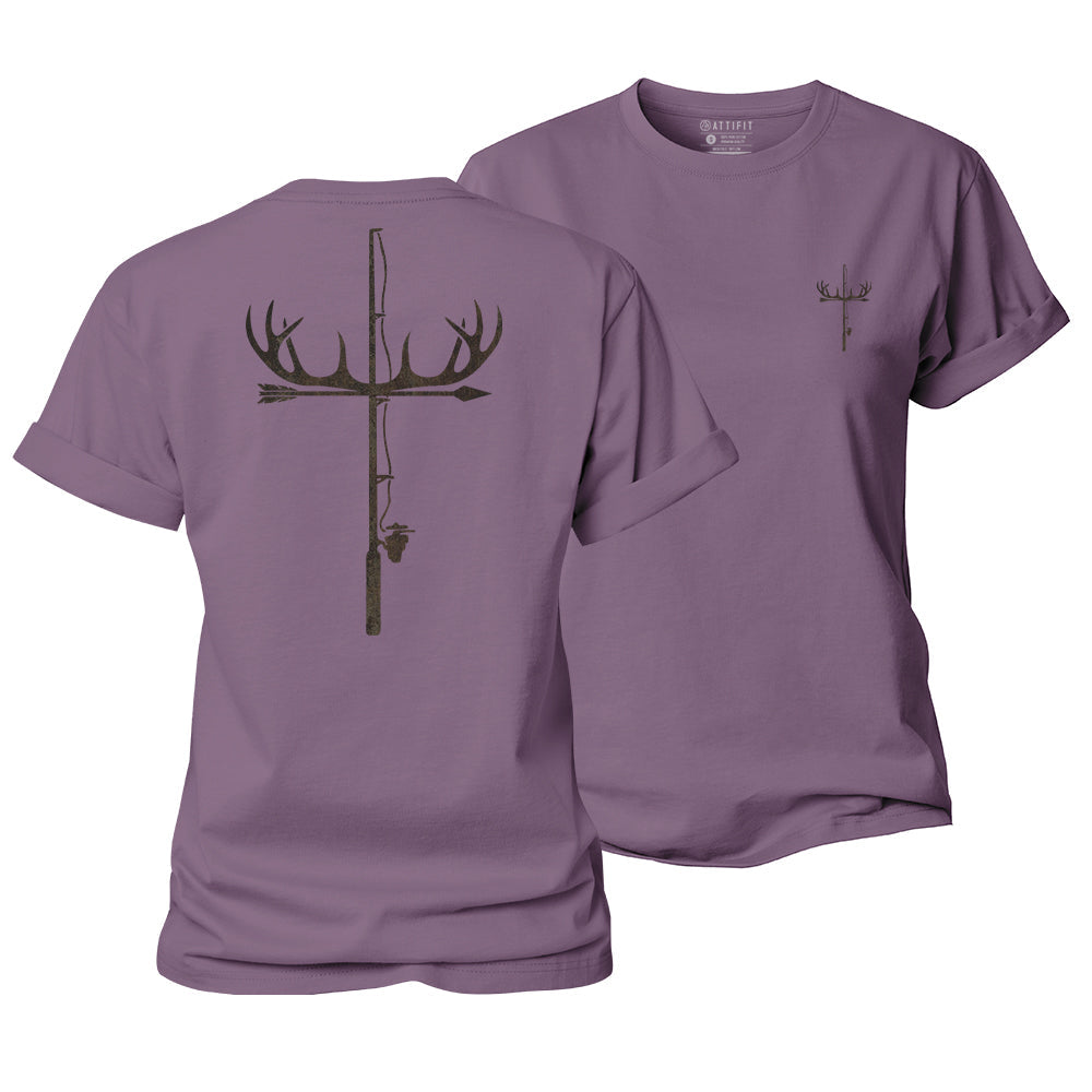 Antler Fishing Rod Women's Cotton T-Shirt