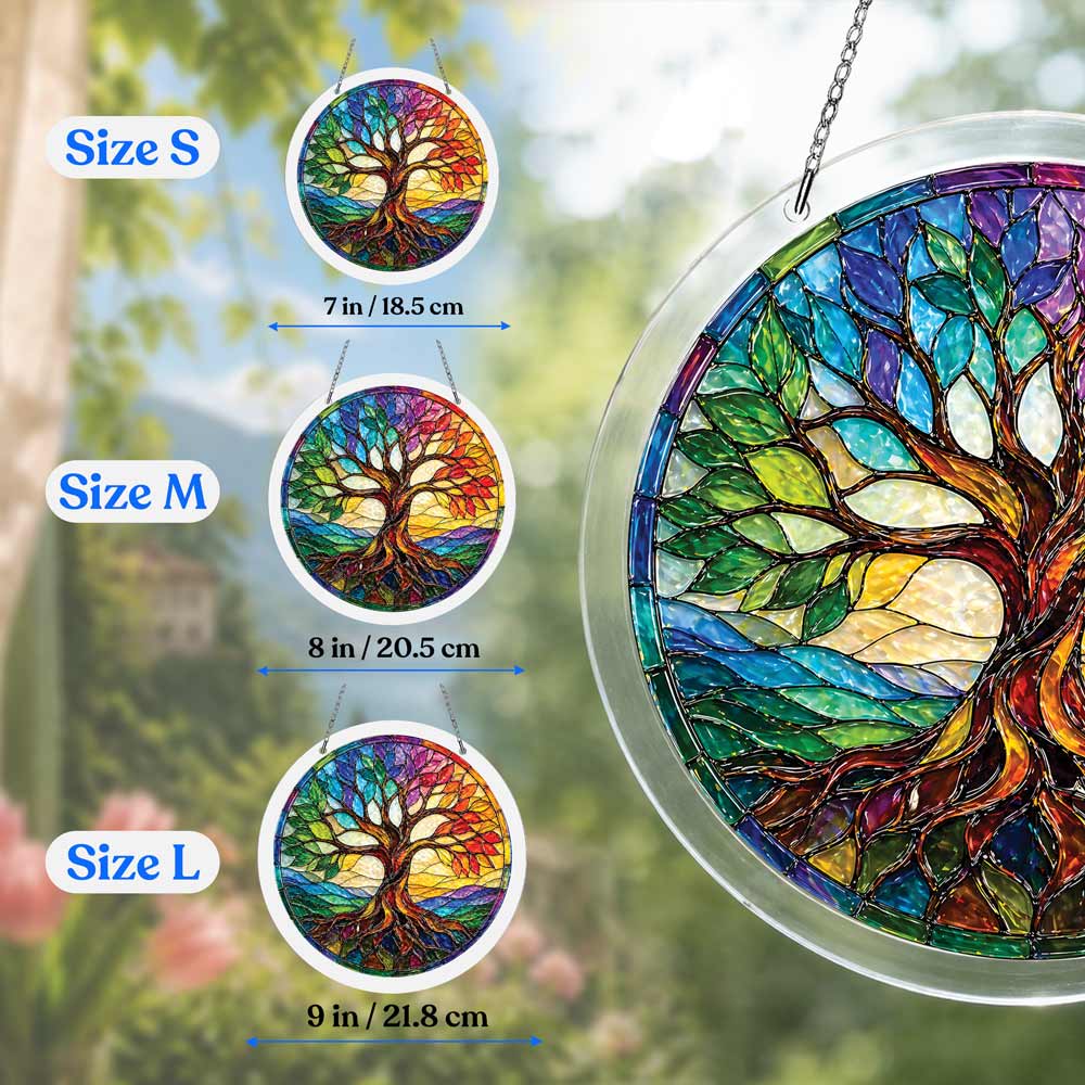 Acrylic Jigsaw Puzzle Suncatcher - Radiant Tree