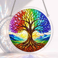 Acrylic Jigsaw Puzzle Suncatcher - Rainbow Tree