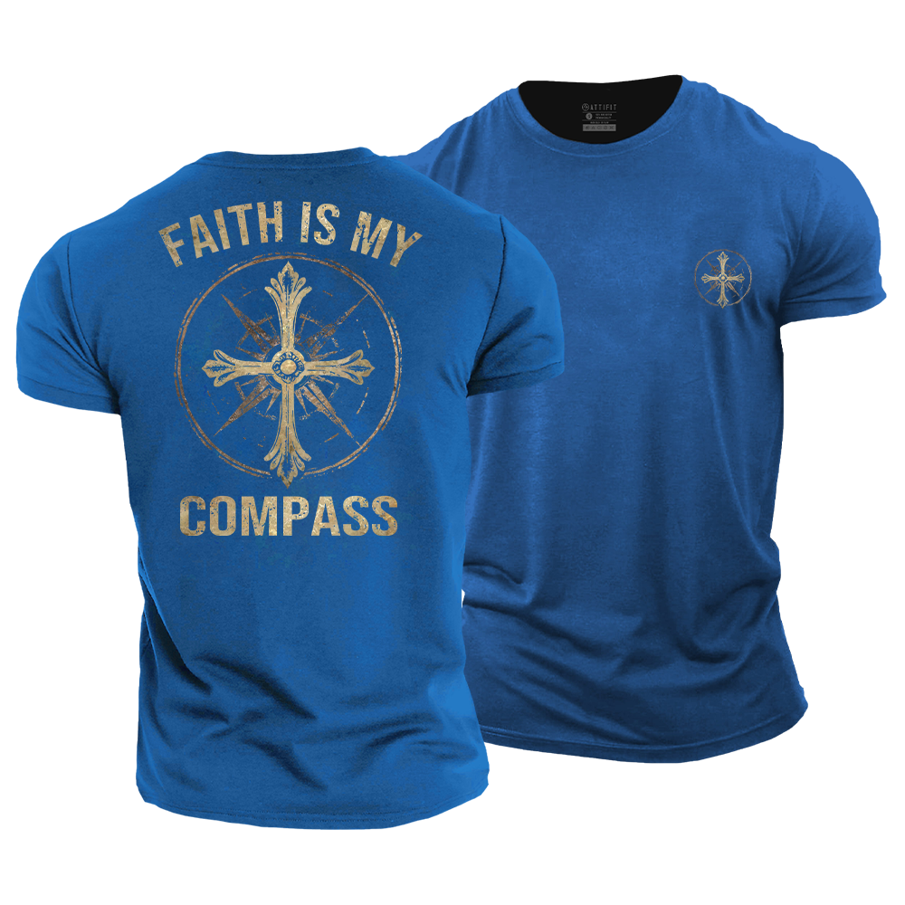 Faith Is My Compass Cotton T-Shirt