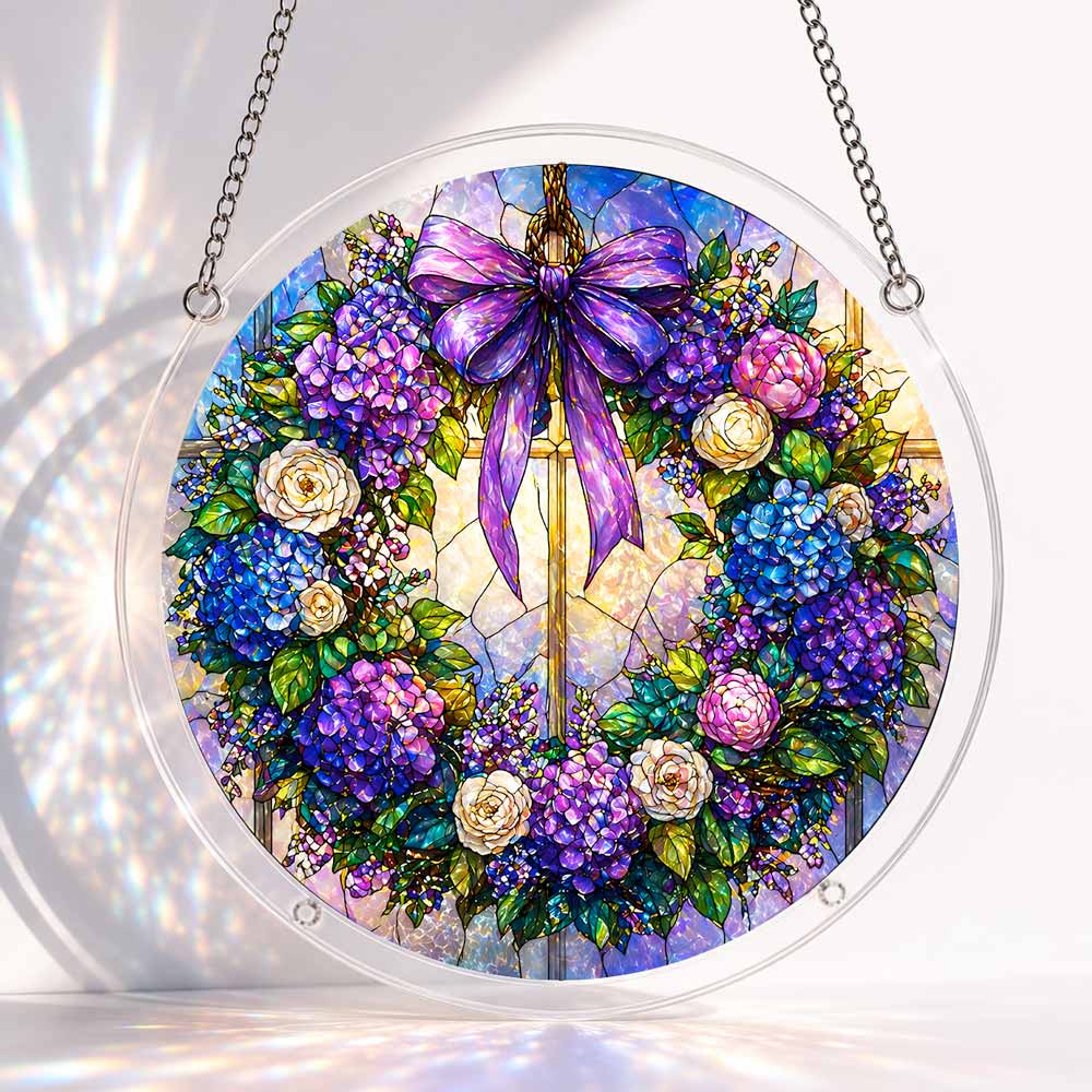 Acrylic Jigsaw Puzzle Suncatcher - Sacred Bloom
