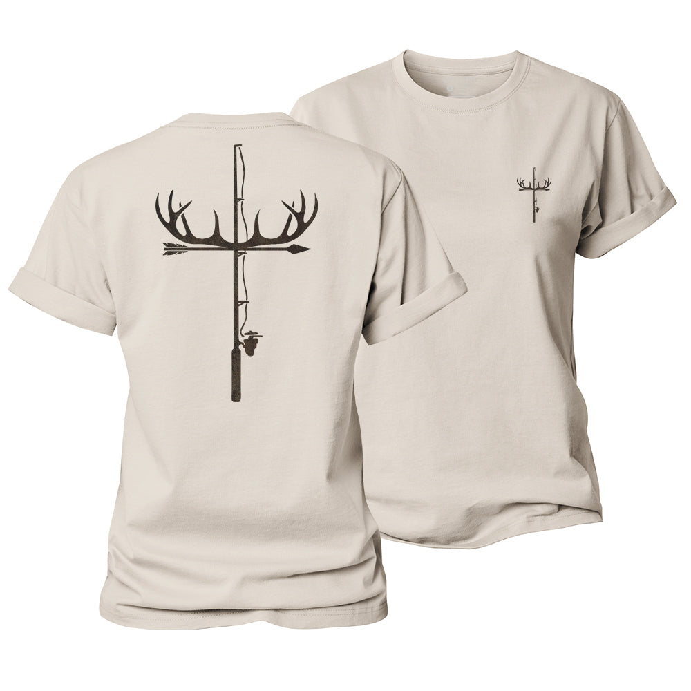 Antler Fishing Rod Women's Cotton T-Shirt