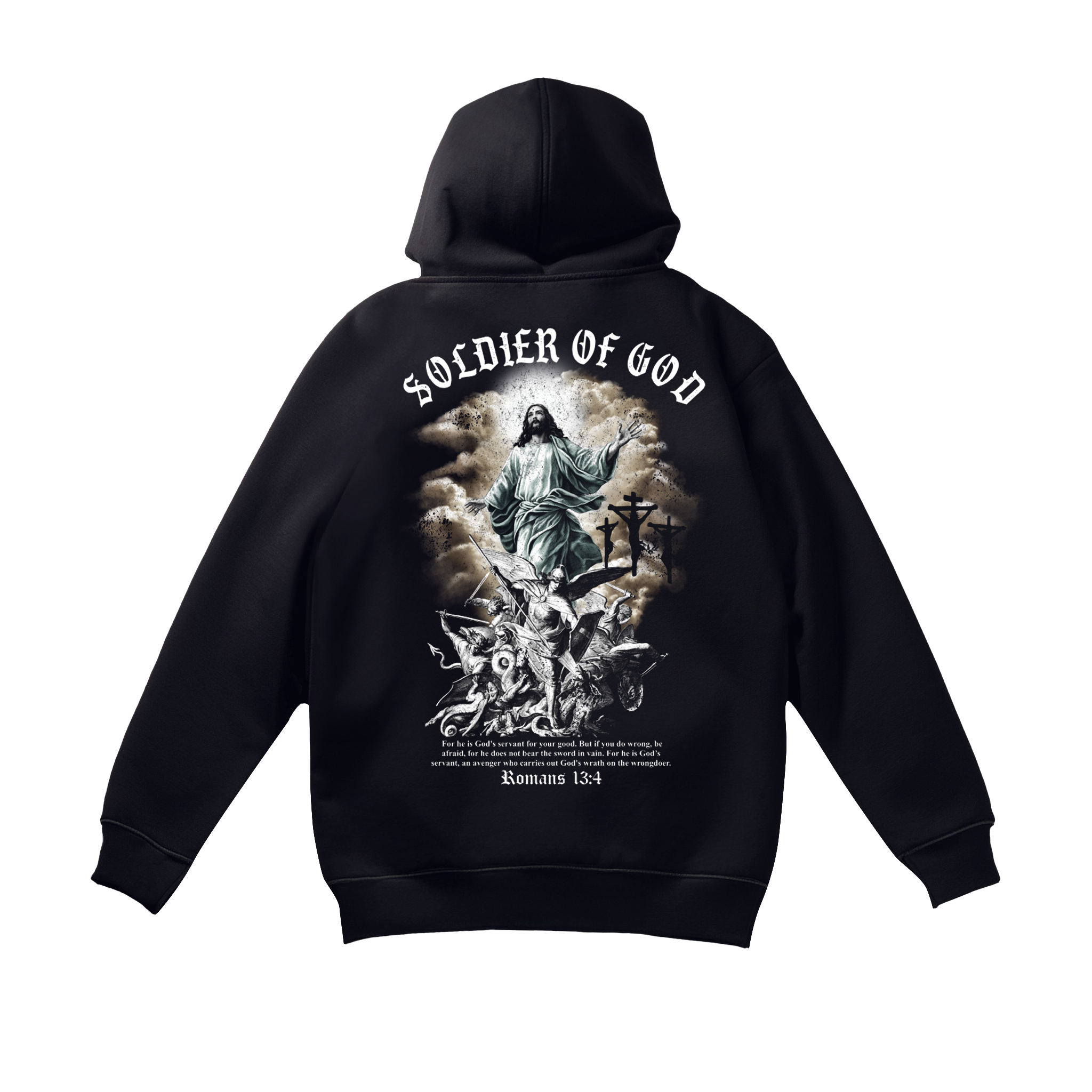 Soldier of God Hoodie Black