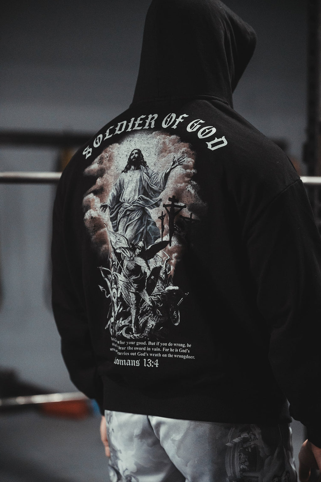 Soldier of God Hoodie Black