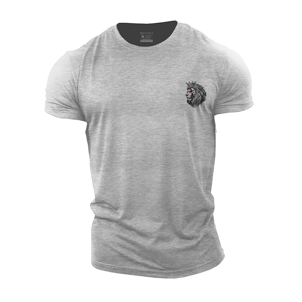 Mini Lion Cross Cotton T-Shirt