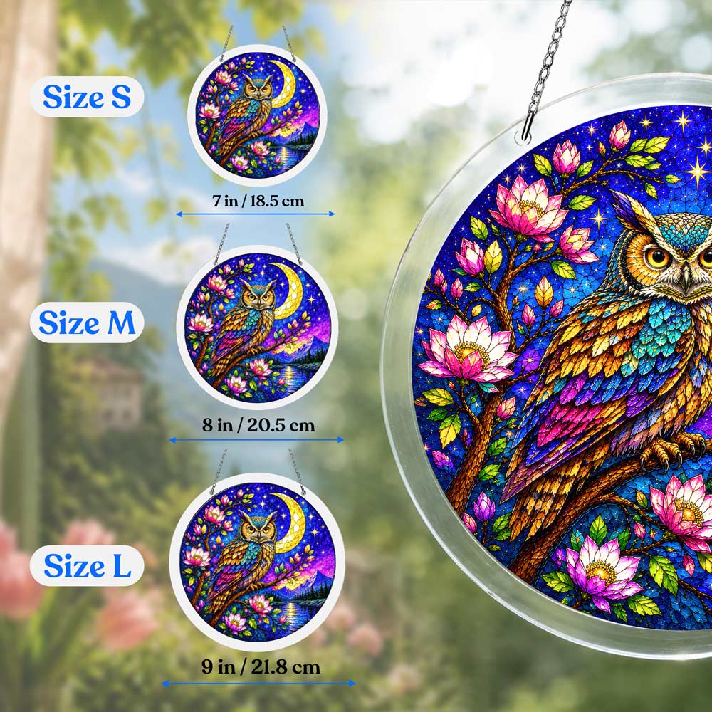 Acrylic Jigsaw Puzzle Suncatcher - Starlit Owl