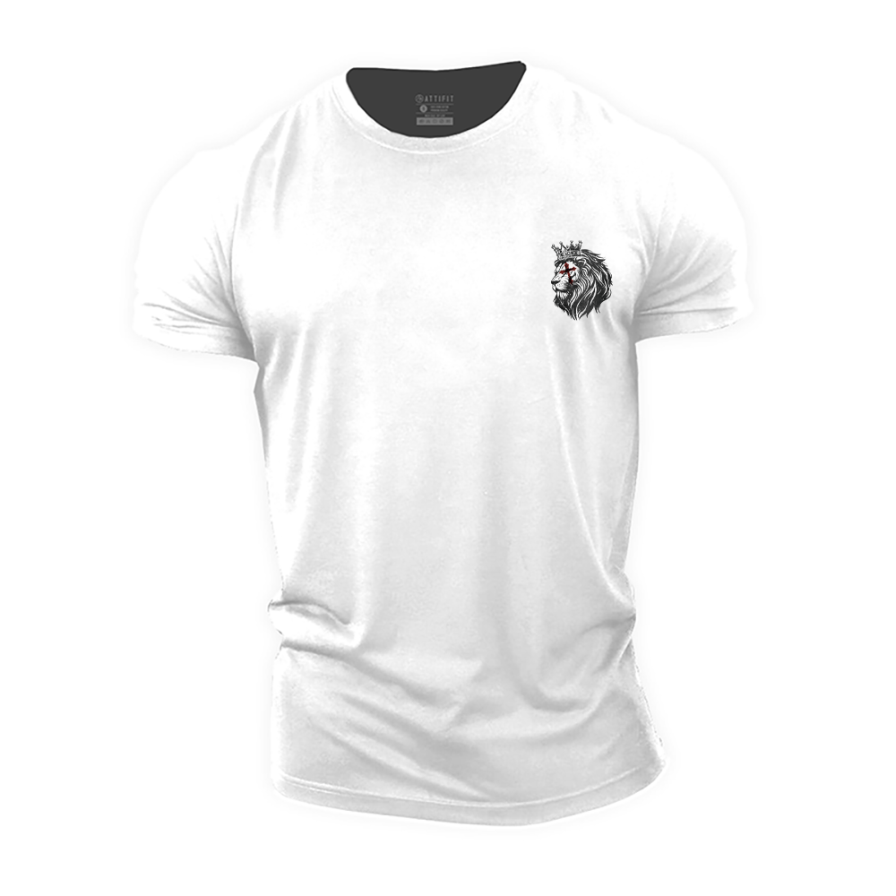 Mini Lion Cross Cotton T-Shirt