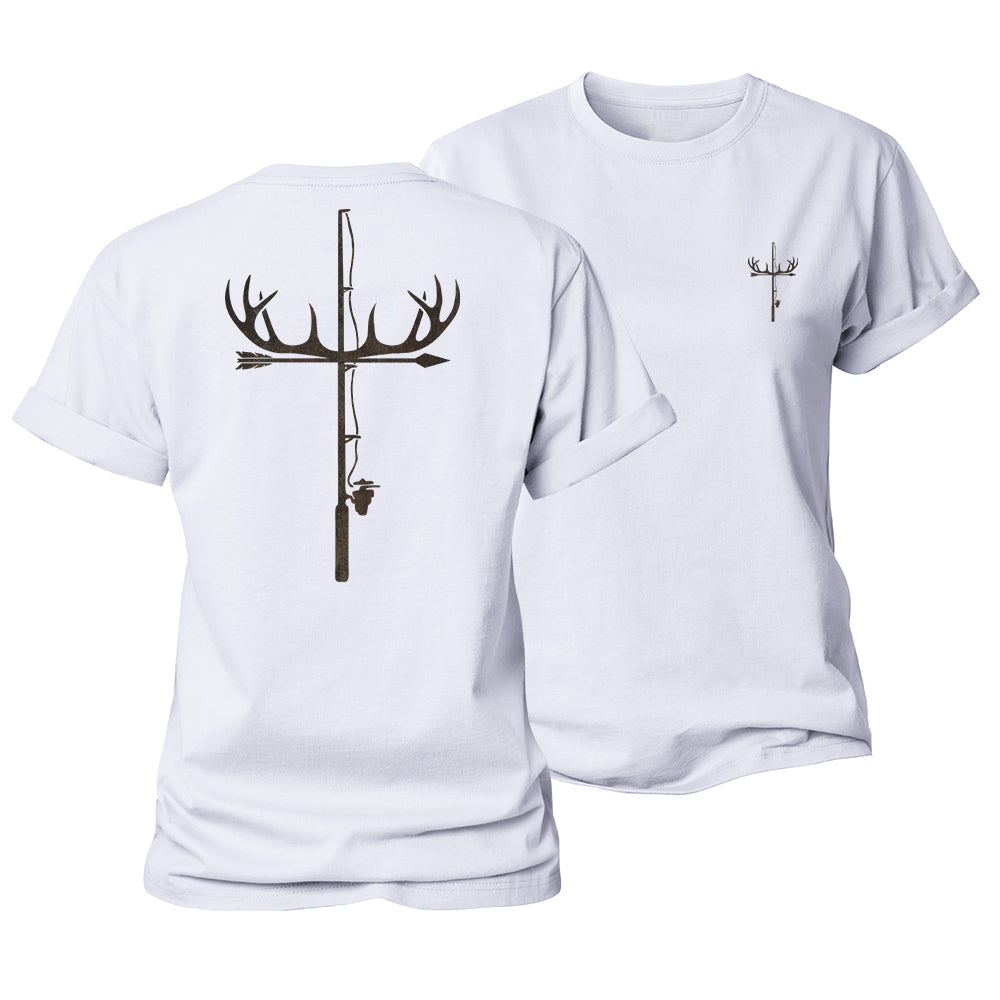 Antler Fishing Rod Women's Cotton T-Shirt