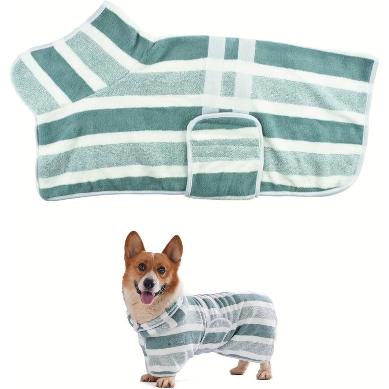 Super Absorbent Dog Bathrobe