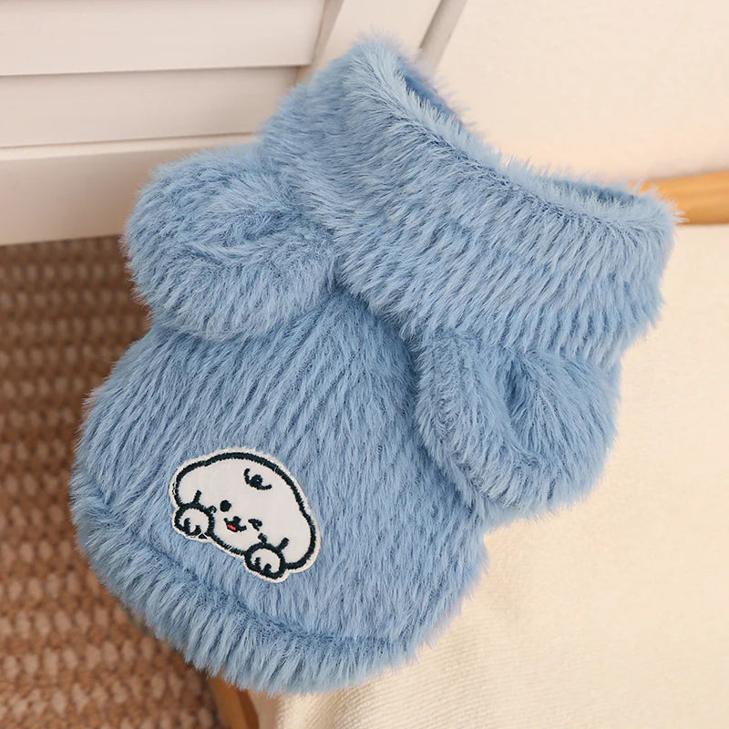 Cartoon Fleece Pet Hoodie
