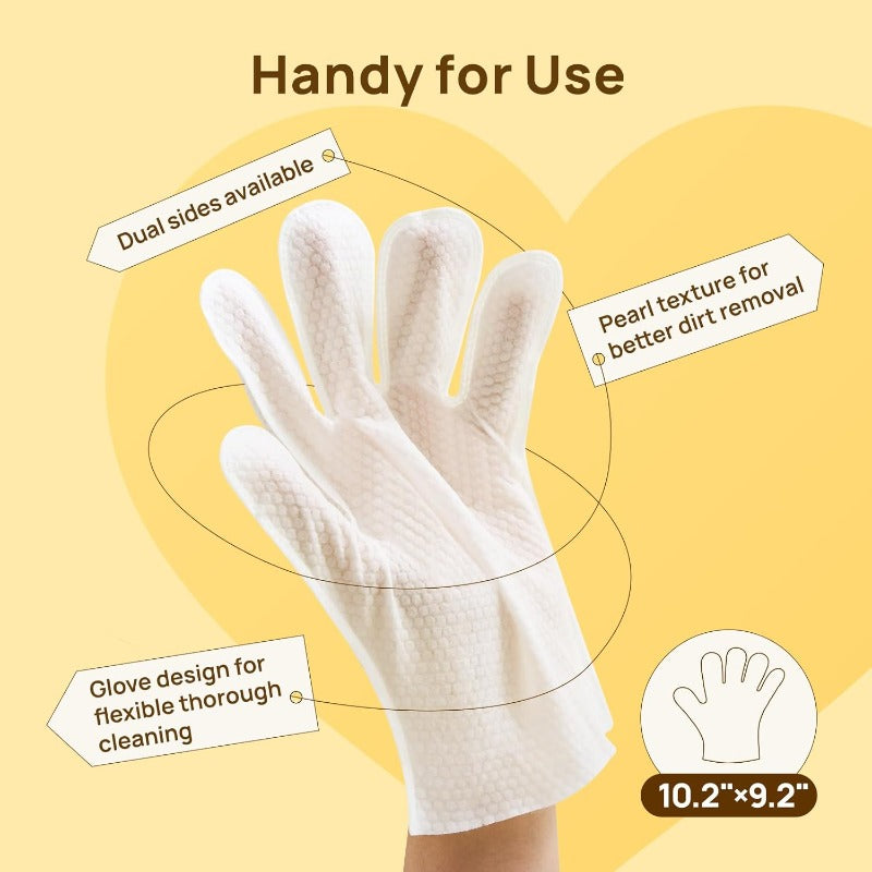 Waterless Pet Grooming Gloves