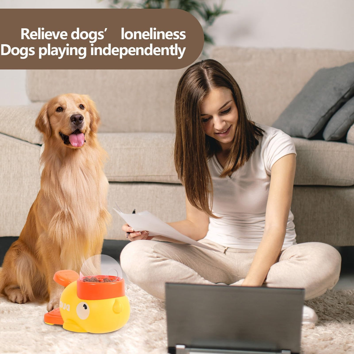 YoPoll Interactive Treat Dispenser DogToys Slow Feeder