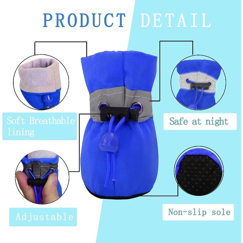 Adjustable Reflective Dog Booties