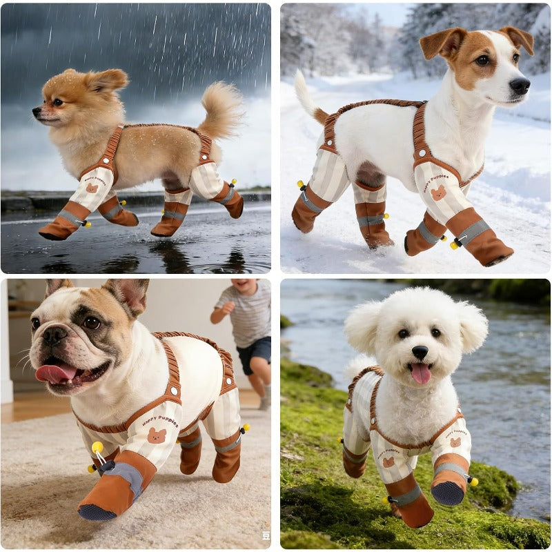 Stay-On Suspender Dog Boots
